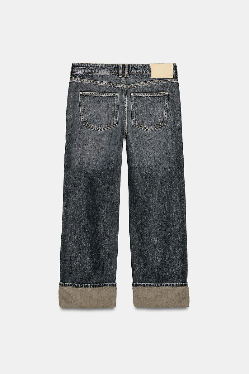 Z1975 STRAIGHT LEG JEANS WITH CUFFED HEM