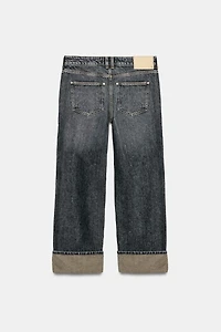 Z1975 STRAIGHT LEG JEANS WITH CUFFED HEM