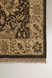 FLORAL WOOL BLEND AREA RUG