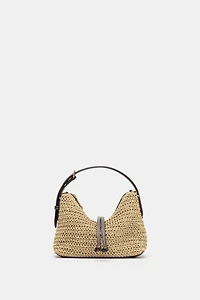 WOVEN MINI BUCKET BAG