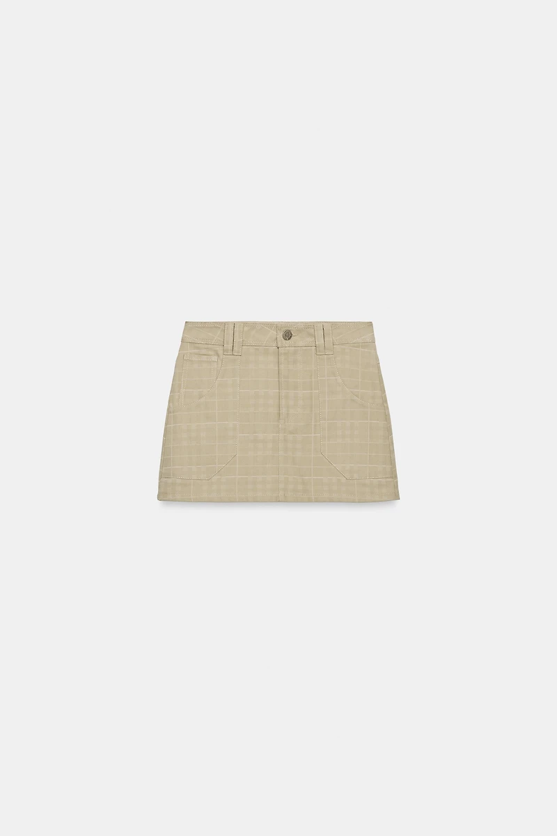 PLAID SKORT