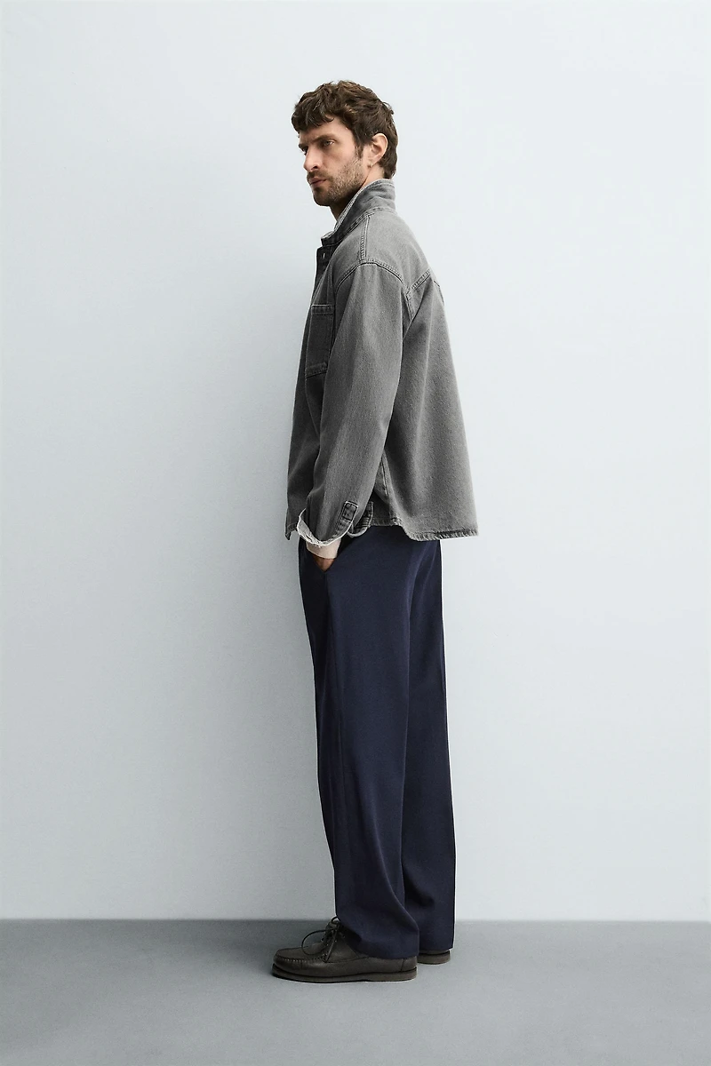 BOXY FIT DENIM SHIRT
