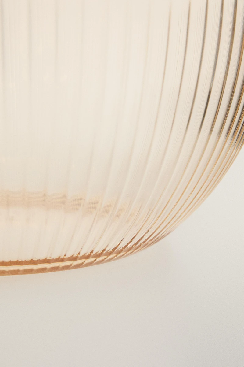 STRIPED ACRYLIC SALAD BOWL