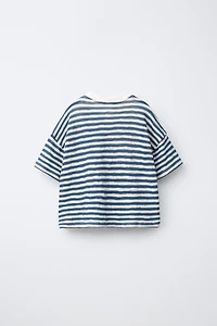T-SHIRT RAYURES BRODÉ