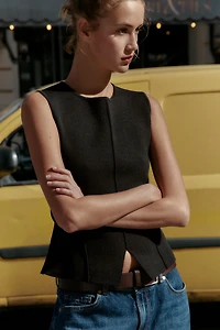 PEPLUM KNIT TOP