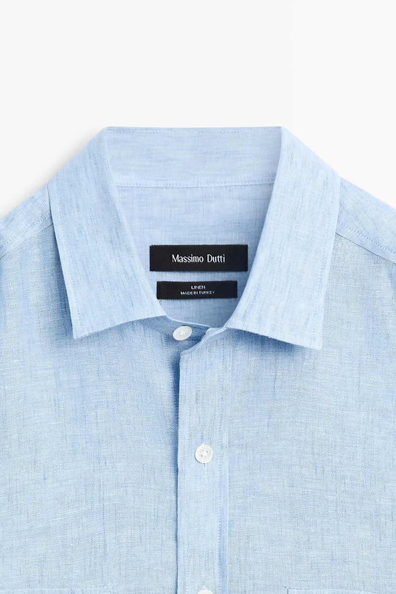 100% Linen Regular Fit Shirt