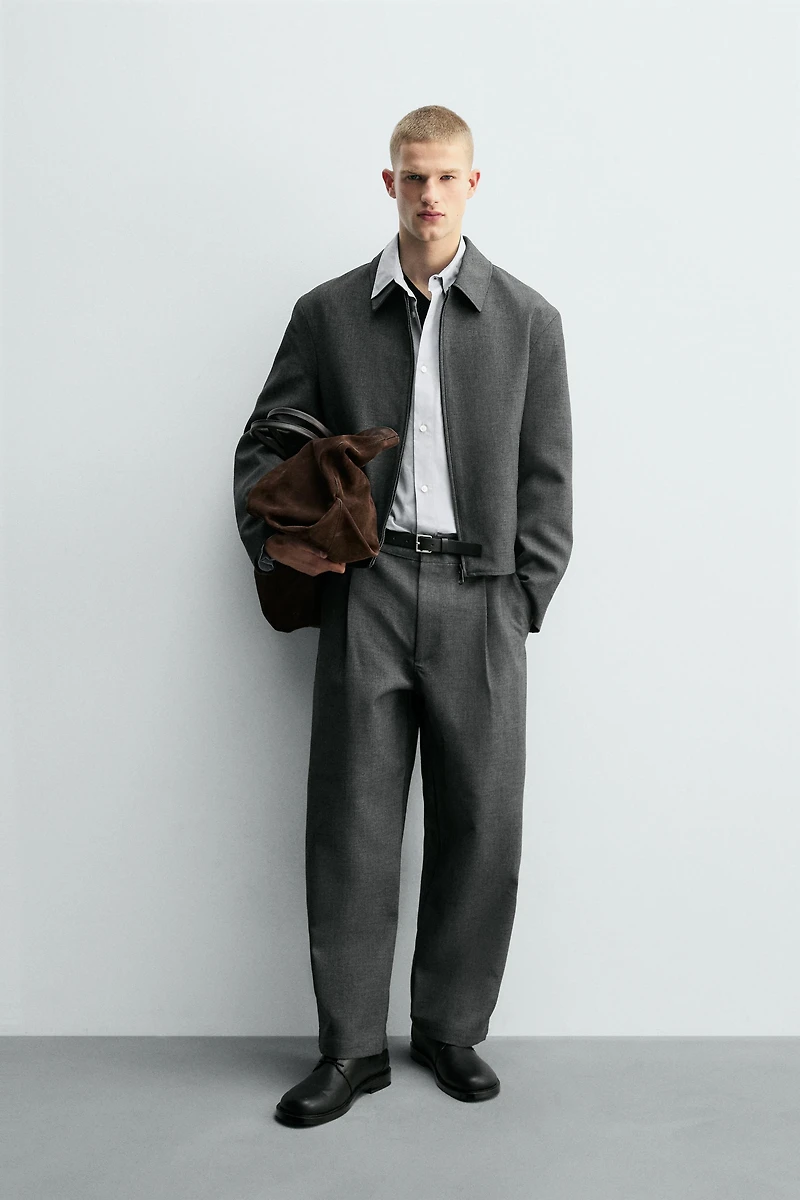 PANTALON BALLOON FIT À PLIS