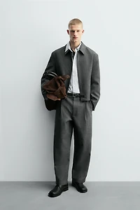 PANTALON BALLOON FIT À PLIS