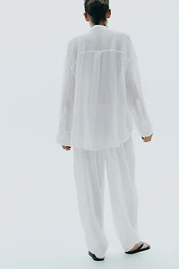 CHEMISE OVERSIZE EN GASE