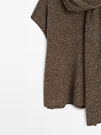 100% wool waistcoat with scarf detail