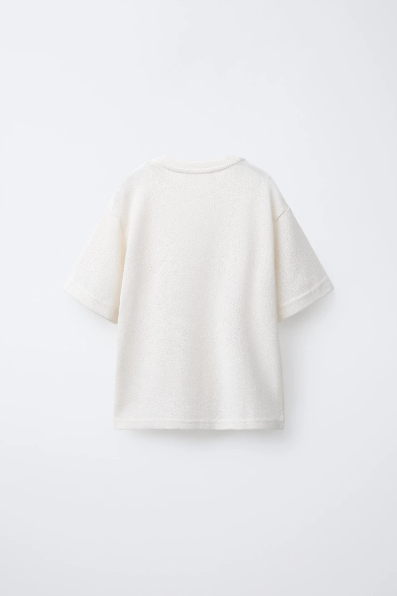 TEXTURED KNIT T-SHIRT