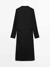 Flowing wrap dress with tie - STUDIO