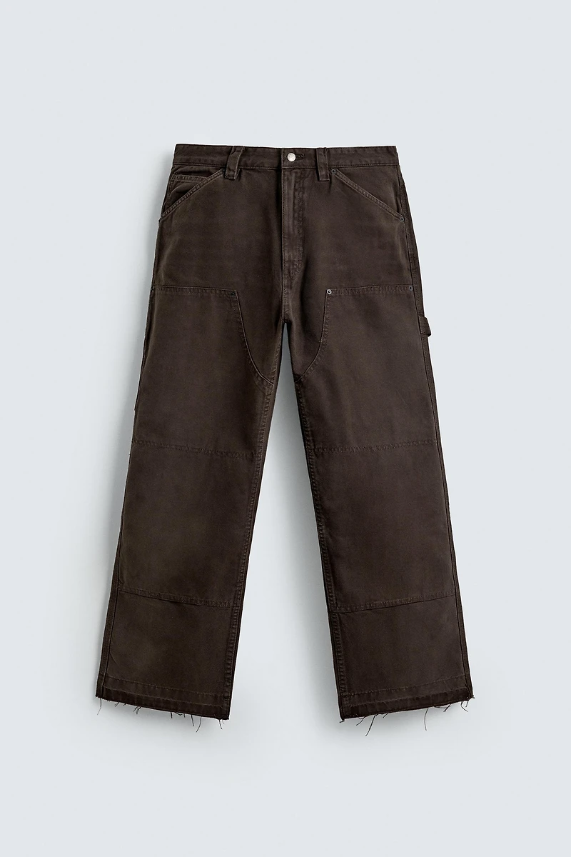 PANTALON COUPE DÉCONTRACTÉE POCHE CARPENTIER