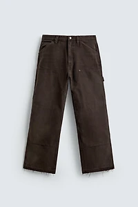 PANTALON COUPE DÉCONTRACTÉE POCHE CARPENTIER