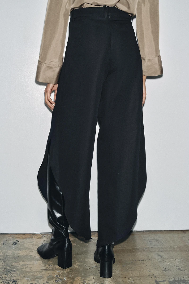 ZW COLLECTION WIDE-LEG PANTS WITH VENTS