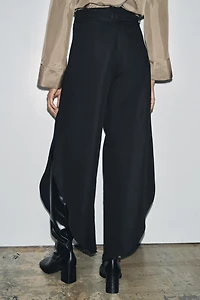 ZW COLLECTION WIDE-LEG PANTS WITH VENTS