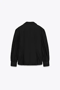 POPLIN SHIRT WITH TIES ZW COLLECTION