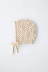 KNIT BONNET WITH WOOL