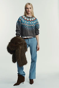 JACQUARD KNIT JUMPER