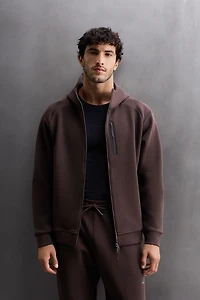 SWEAT TECHNIQUE À CAPUCHE ZIPPÉ