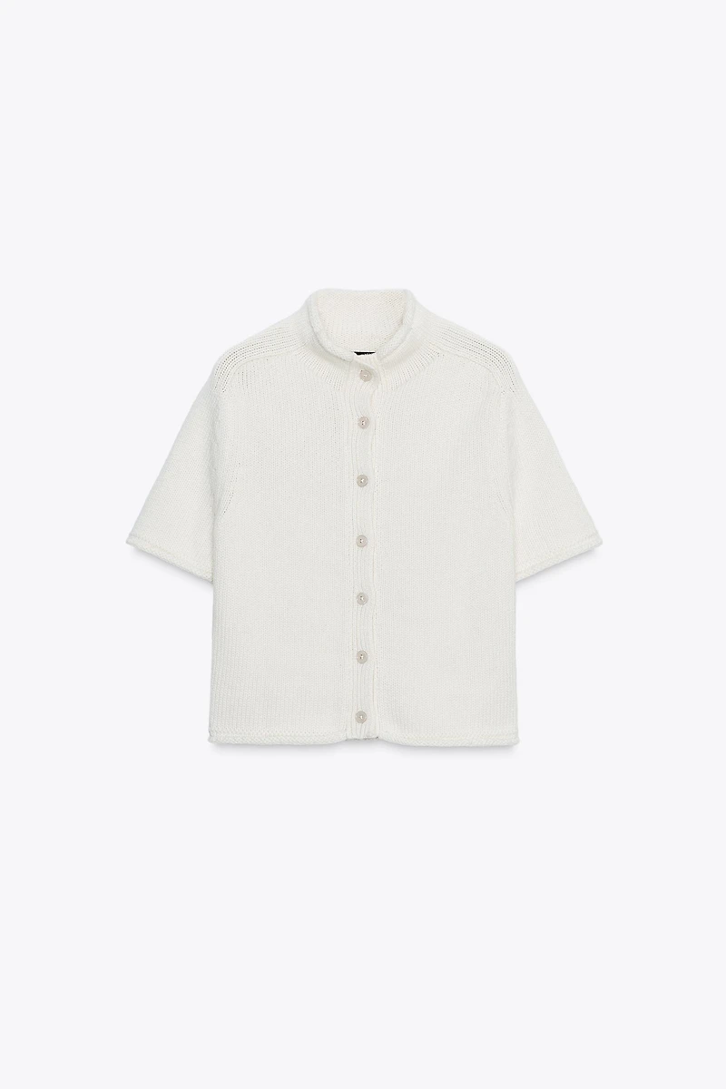 SHORT SLEEVE CARDIGAN