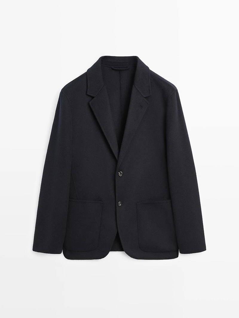 Wool blend blazer