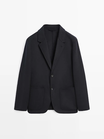 Wool blend blazer
