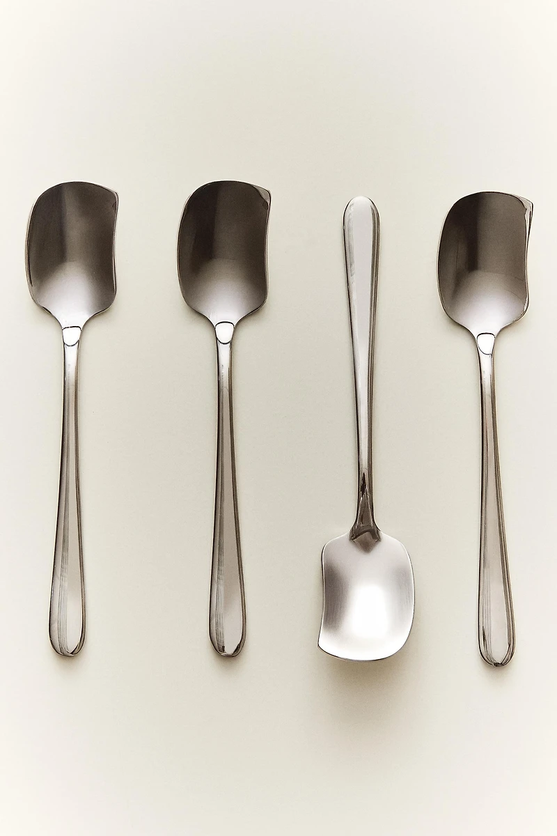 PACK OF STEEL DESSERT SPOONS