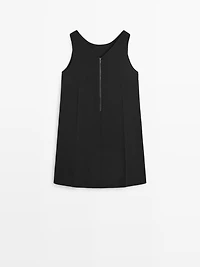 Wool blend mini dress