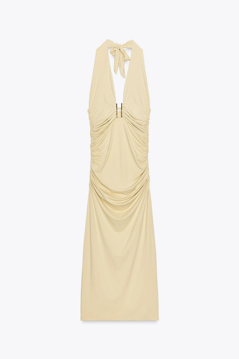ROBE EN POLYAMIDE HALTER
