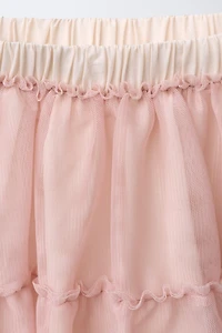 JUPE EN TULLE À VOLANT