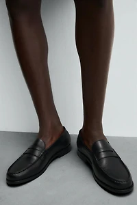 LEATHER PENNY LOAFERS