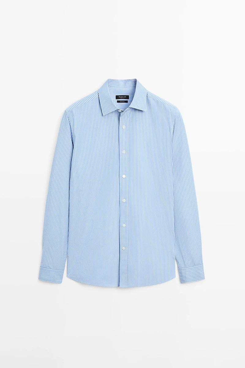 100% cotton poplin regular fit shirt