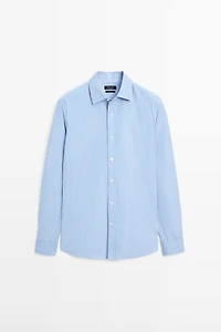 100% cotton poplin regular fit shirt