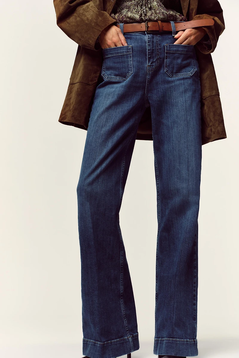 Z1975 FLARE HIGH WAIST JEANS WITH BELT