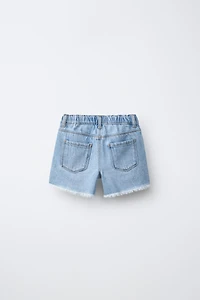 BERMUDA EN JEAN DÉCHIRÉ