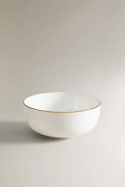 RIMMED BONE CHINA BOWL