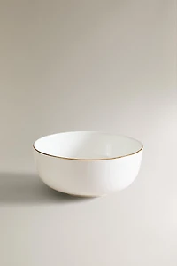 RIMMED BONE CHINA BOWL