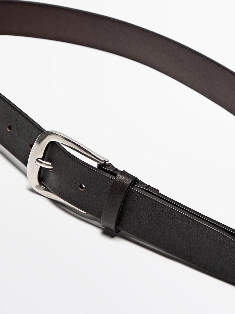 Ceinture en cuir nappa souple