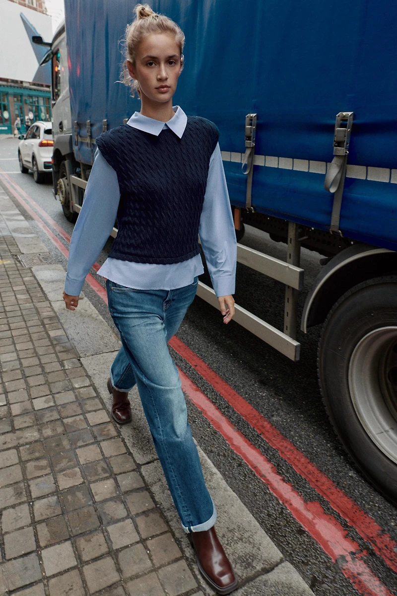 POPLIN MIXED SHIRT