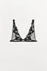 FLORAL LACE TRIANGLE BRALETTE