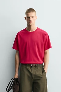 RELAXED FIT SEAM T-SHIRT