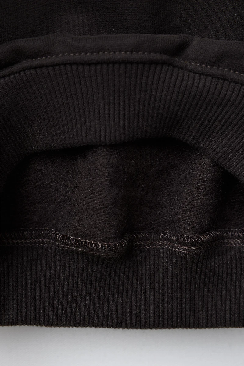 PLAIN MOCK NECK SWEATSHIRT