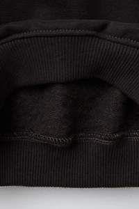 PLAIN MOCK NECK SWEATSHIRT