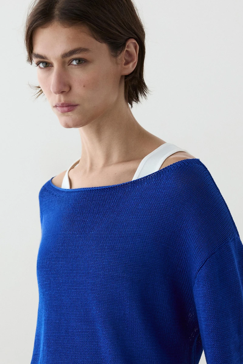 100% mercerised cotton sweater
