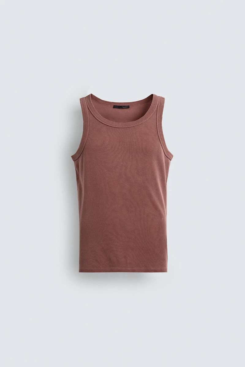 WASHED TANK T-SHIRT