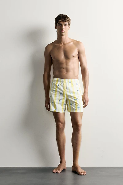 LONG FISH PRINT SWIMSUIT