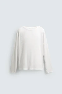RELAXED FIT RIBBED T-SHIRT