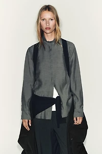 EXTRA LONG WATER REPELLENT WINDPROOF HOODED DOWN COAT