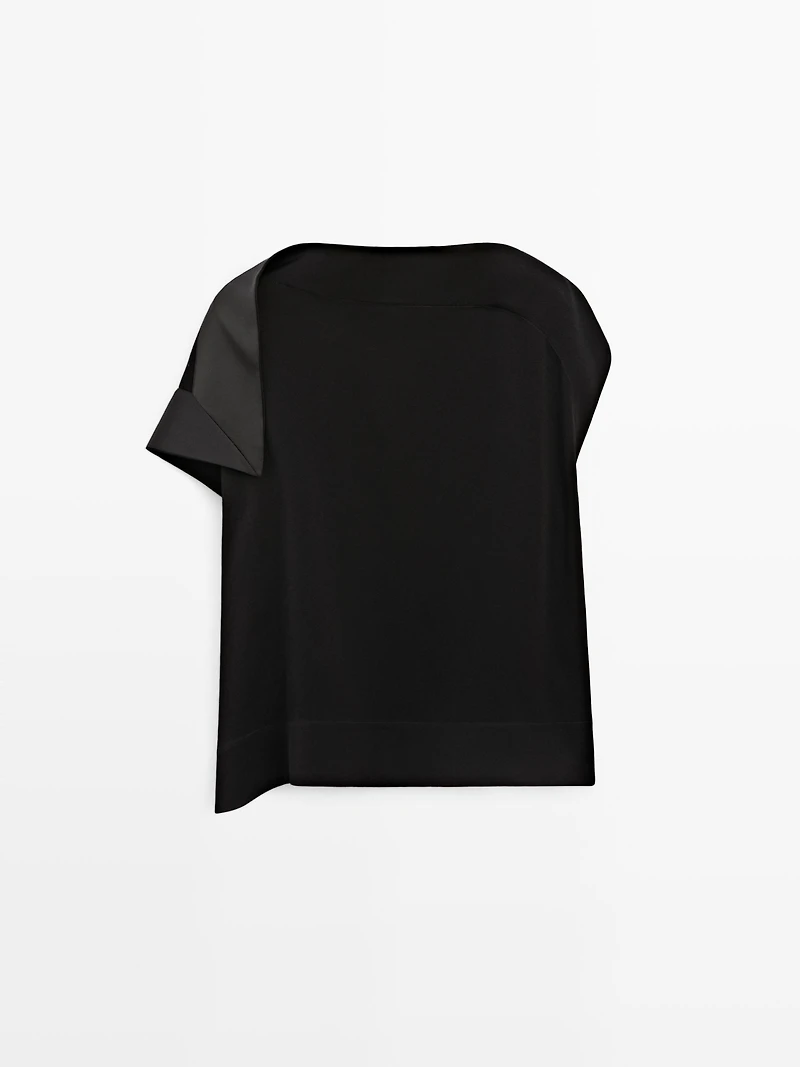 Asymmetric top with ruffle detail - STUDIO